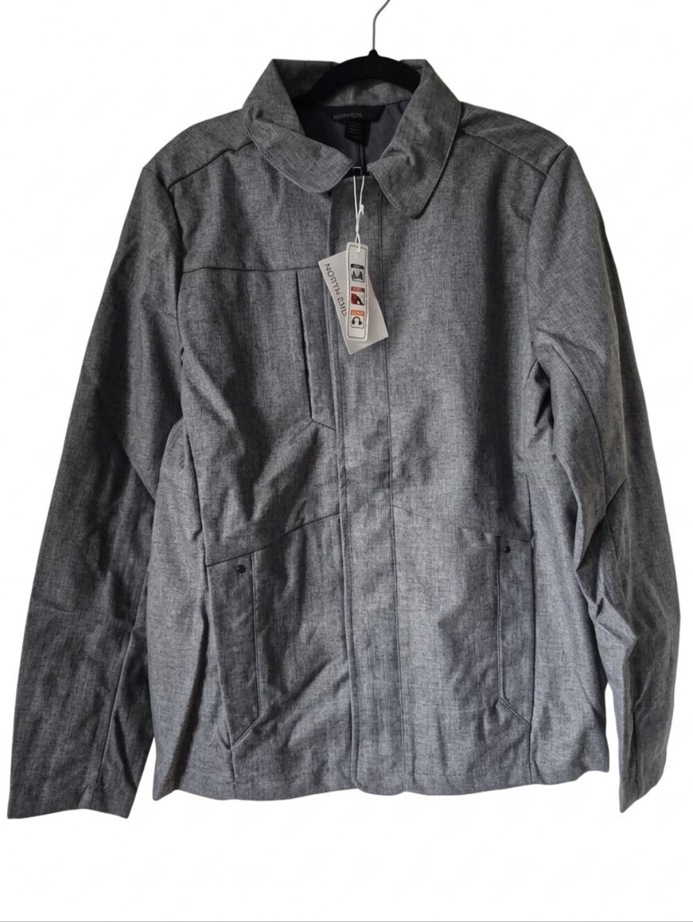 NWT North End Edge Soft Shell Zip Up Jacket City Grey Medium